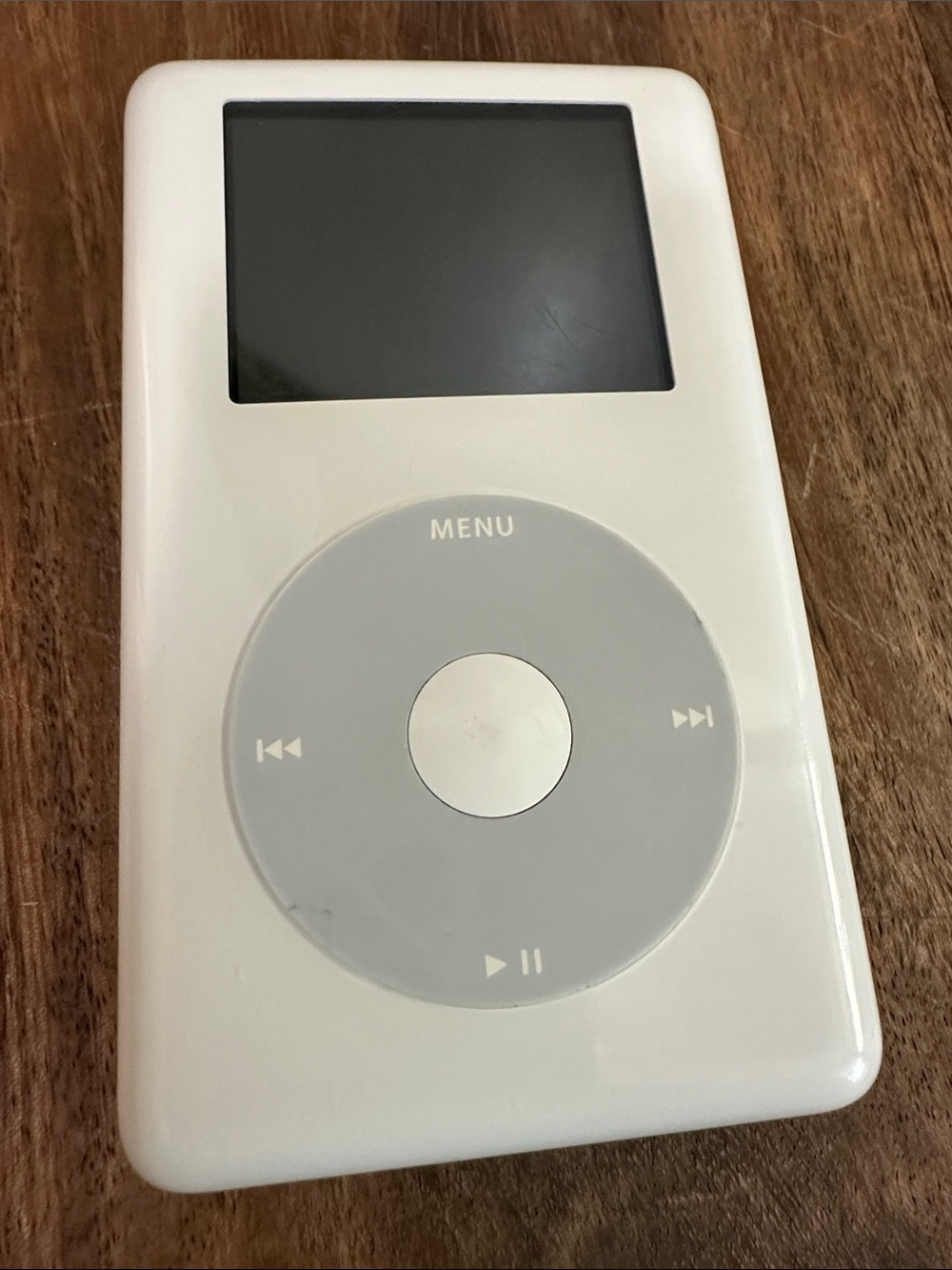 Apple iPod Classic 4th‎ Generation
White HP Logo Model MP7001 As Is Parts Only